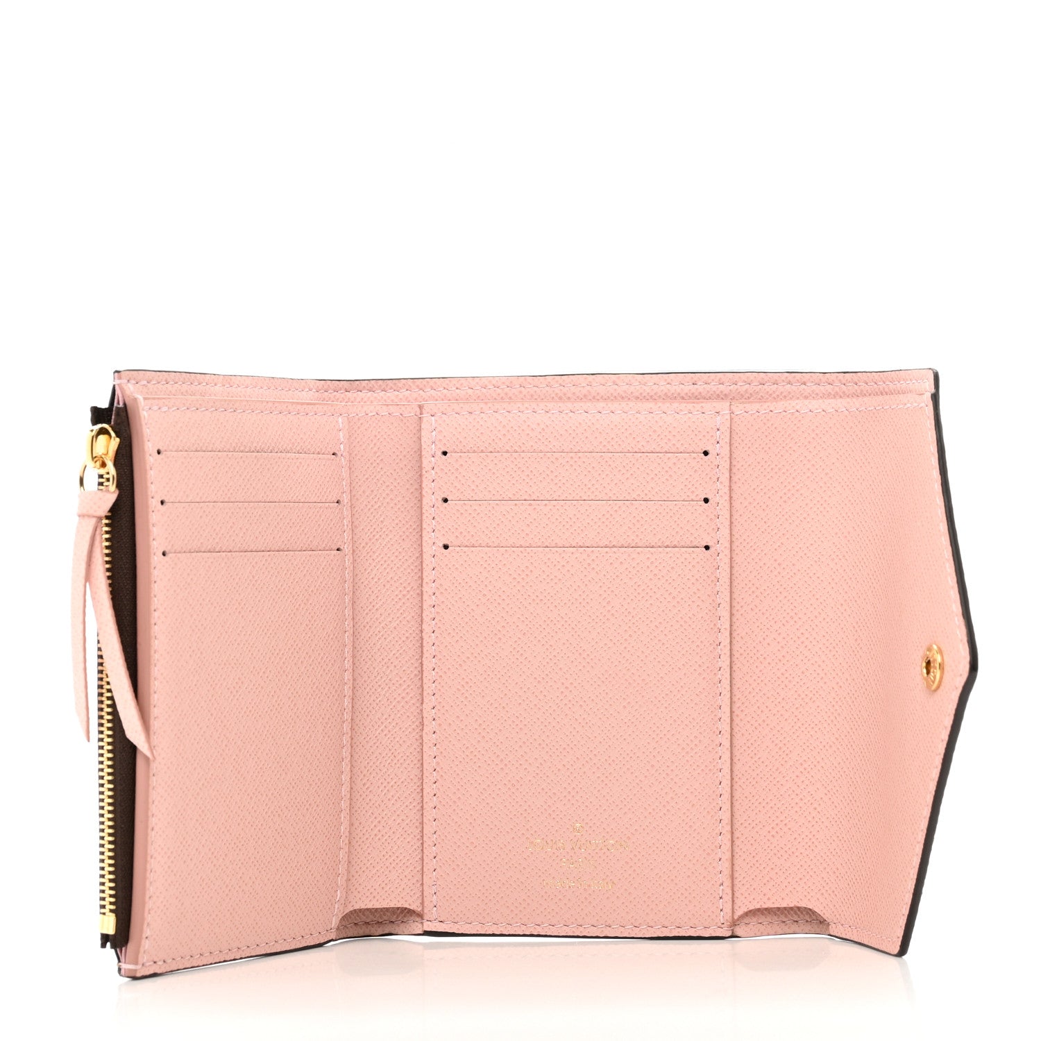 Louis Vuitton Damier Ebene Victorine Wallet Rose Ballerine 5 of 7