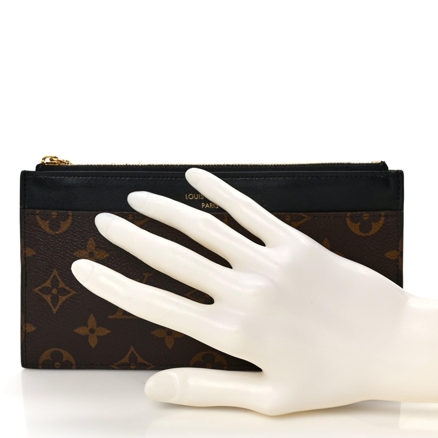 Monogram Slim Purse Black