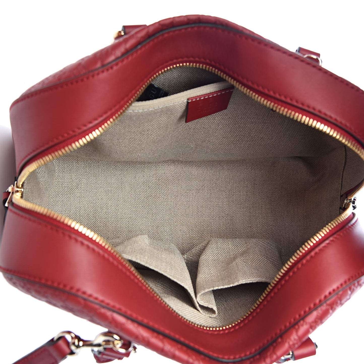 Soft Microguccissima Medium Crossbody Bag Rosso
