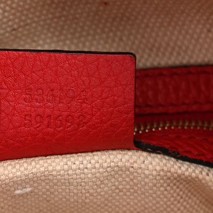 Gucci Pebbled Calfskin Large Soho Hobo Tabasco Red 6 of 13