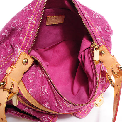Louis Vuitton Denim Baggy PM Fuchsia 5 of 7
