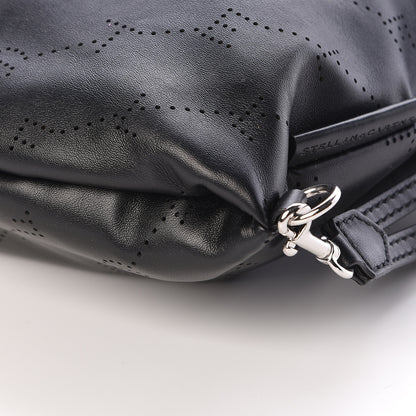 Stella McCartney Eco Alter Nappa Perforated Logo Drawstring Backpack Black 10 of 13