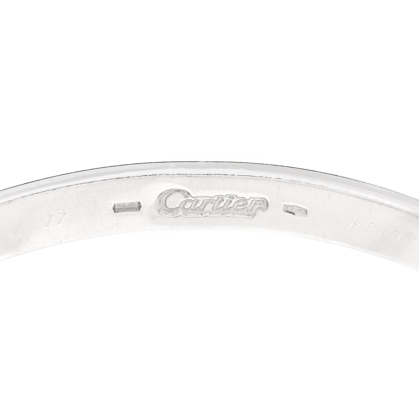 18K White Gold LOVE Bracelet 17