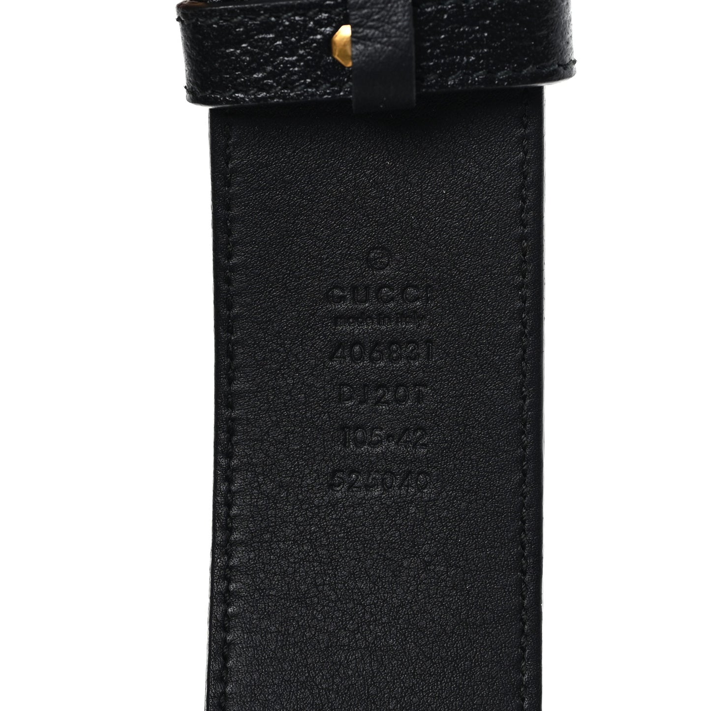 Textured Calfskin Double G 40mm Belt 105 42 Black