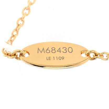 Louis Vuitton Essential Studded V Necklace Gold Red 6 of 7