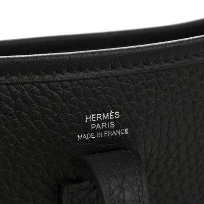 Hermes Taurillon Clemence Evelyne TPM Black 6 of 11