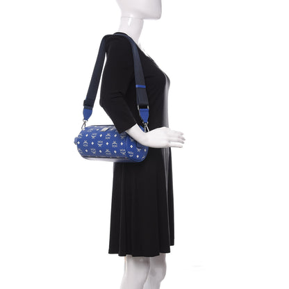 MCM Visetos Surf The Web Small Crossbody Blue 2 of 8