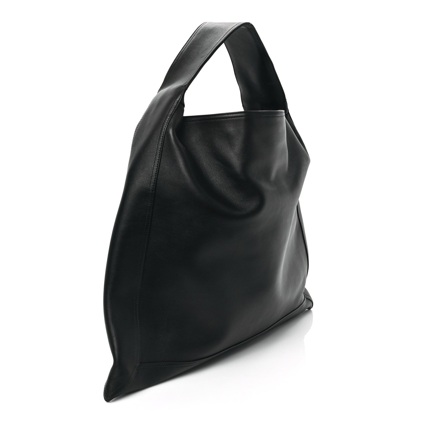 Silky Calfskin Large Hop Black