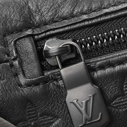Louis Vuitton Calfskin Monogram Shadow Discovery Bumbag Black 10 of 12