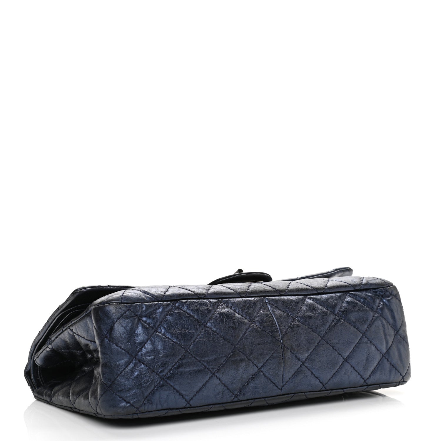 Chanel Metallic Aged Calfskin Quilted 2.55 Reissue 227 Flap Blue 4 of 11