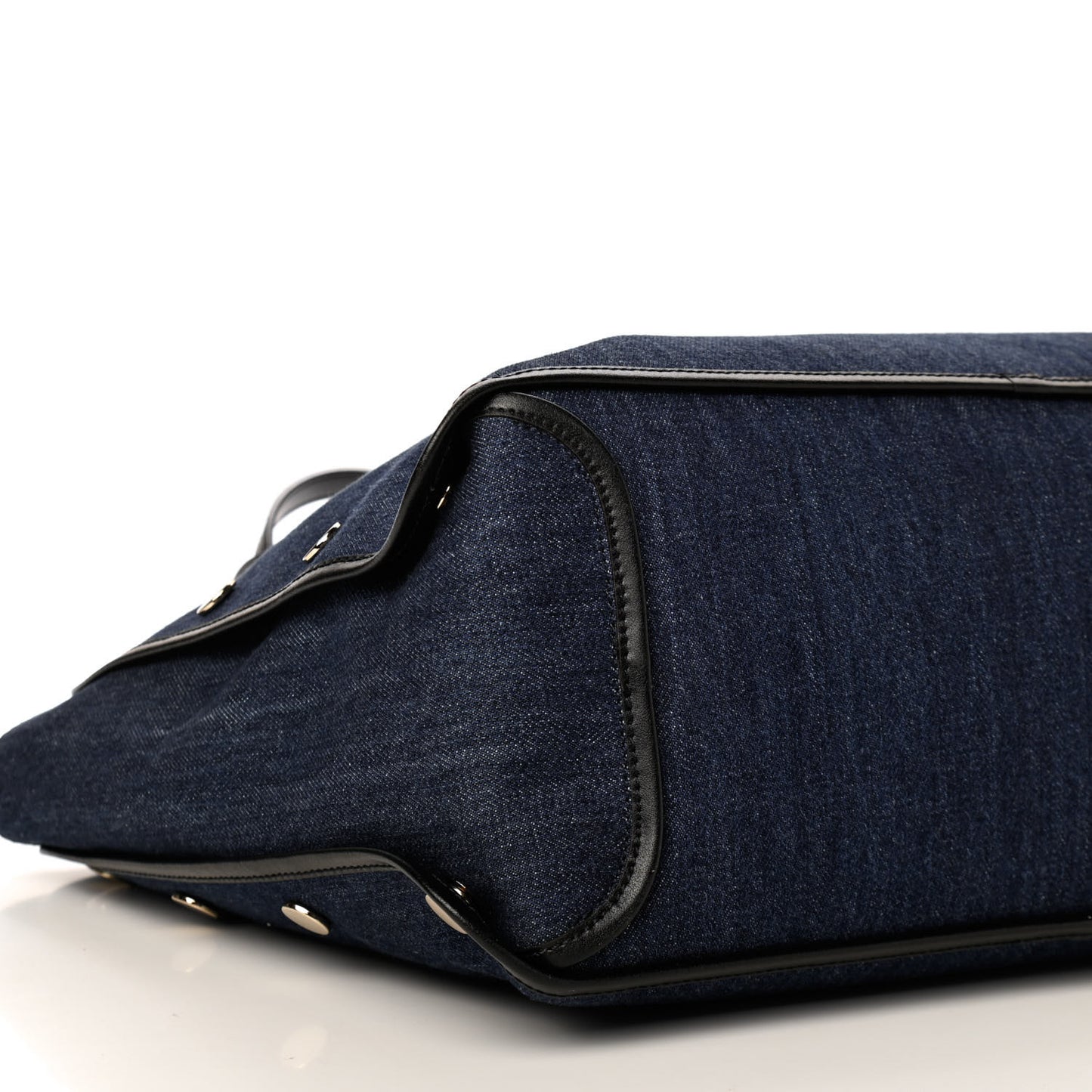 Denim Medium Logo Bond Shopper Tote Blue