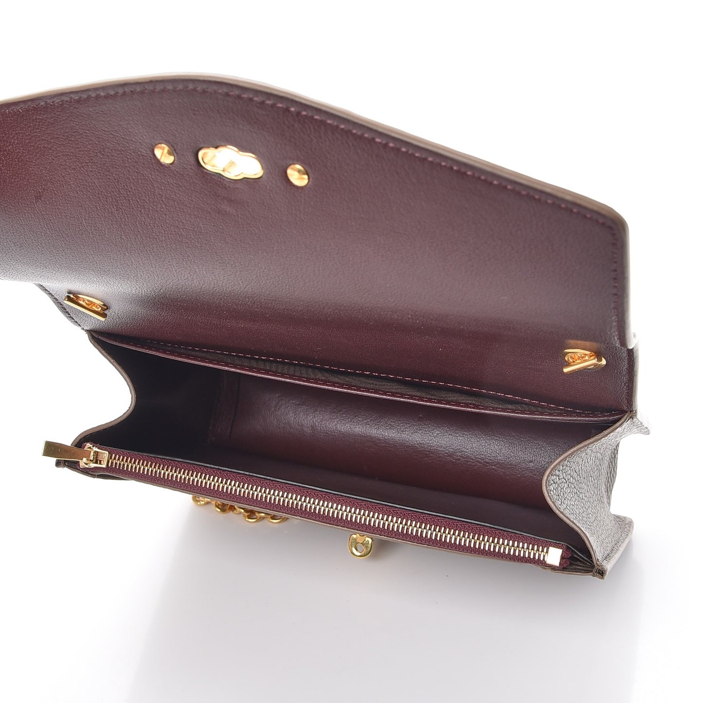 Small Classic Grain Calfskin Small Darley Clay