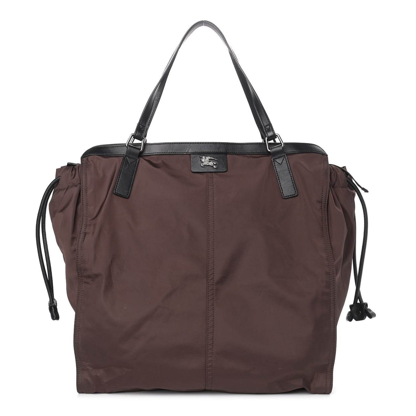 Nylon Small Buckleigh Packable Tote Brown