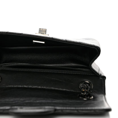 Chanel Aged Calfskin Chevron Quilted 2.55 Reissue Mini Flap So Black 5 of 11