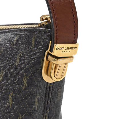 Saint Laurent Canvas Smooth Calfskin Le Monogramme Crossbody Bag Chestnut 8 of 12