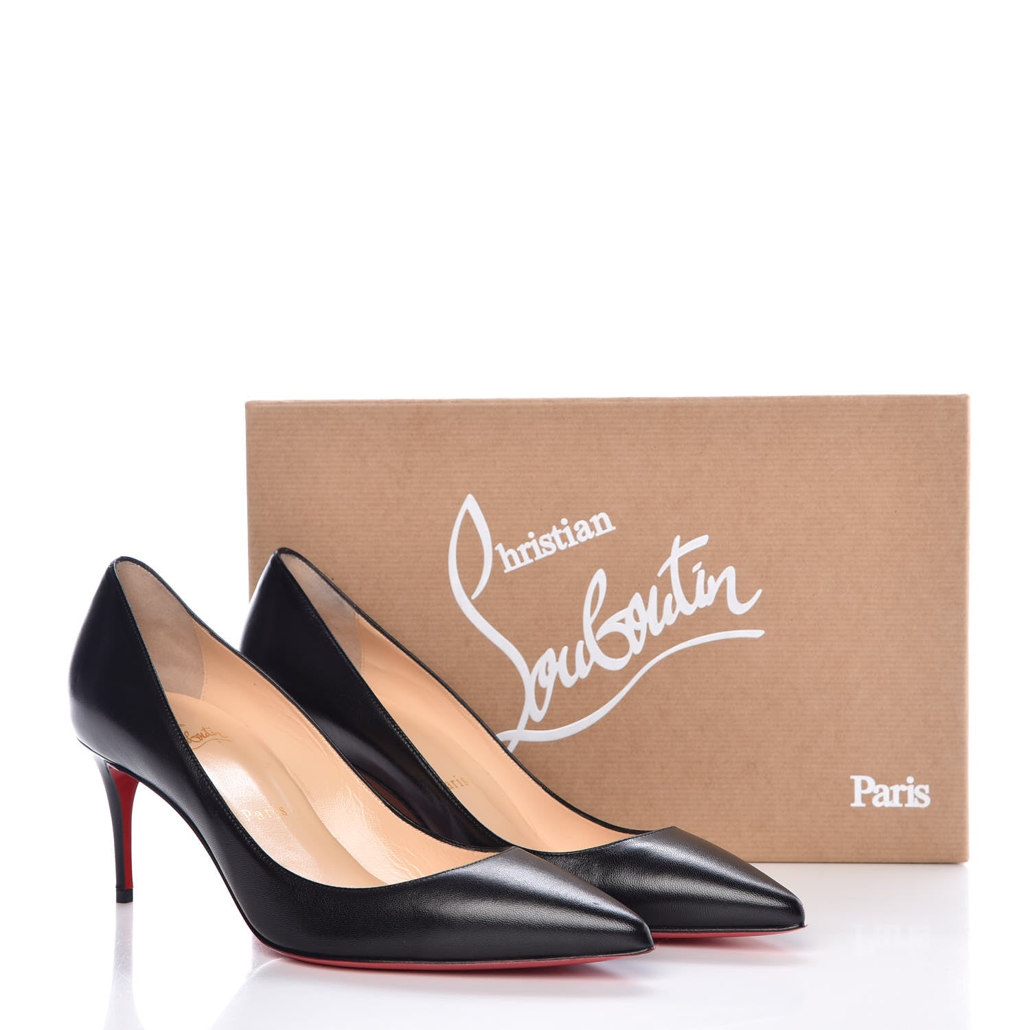 Christian Louboutin Shiny Nappa Decollete 554 70 Pumps 37 Black 8 of 8