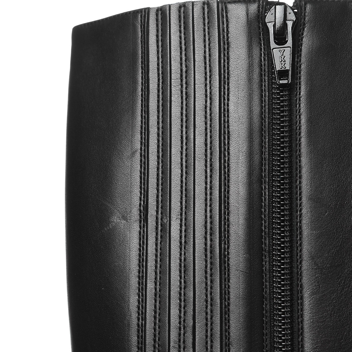 Christian Louboutin Calfskin Bourge 100 Tall Boots 37 Black 8 of 10