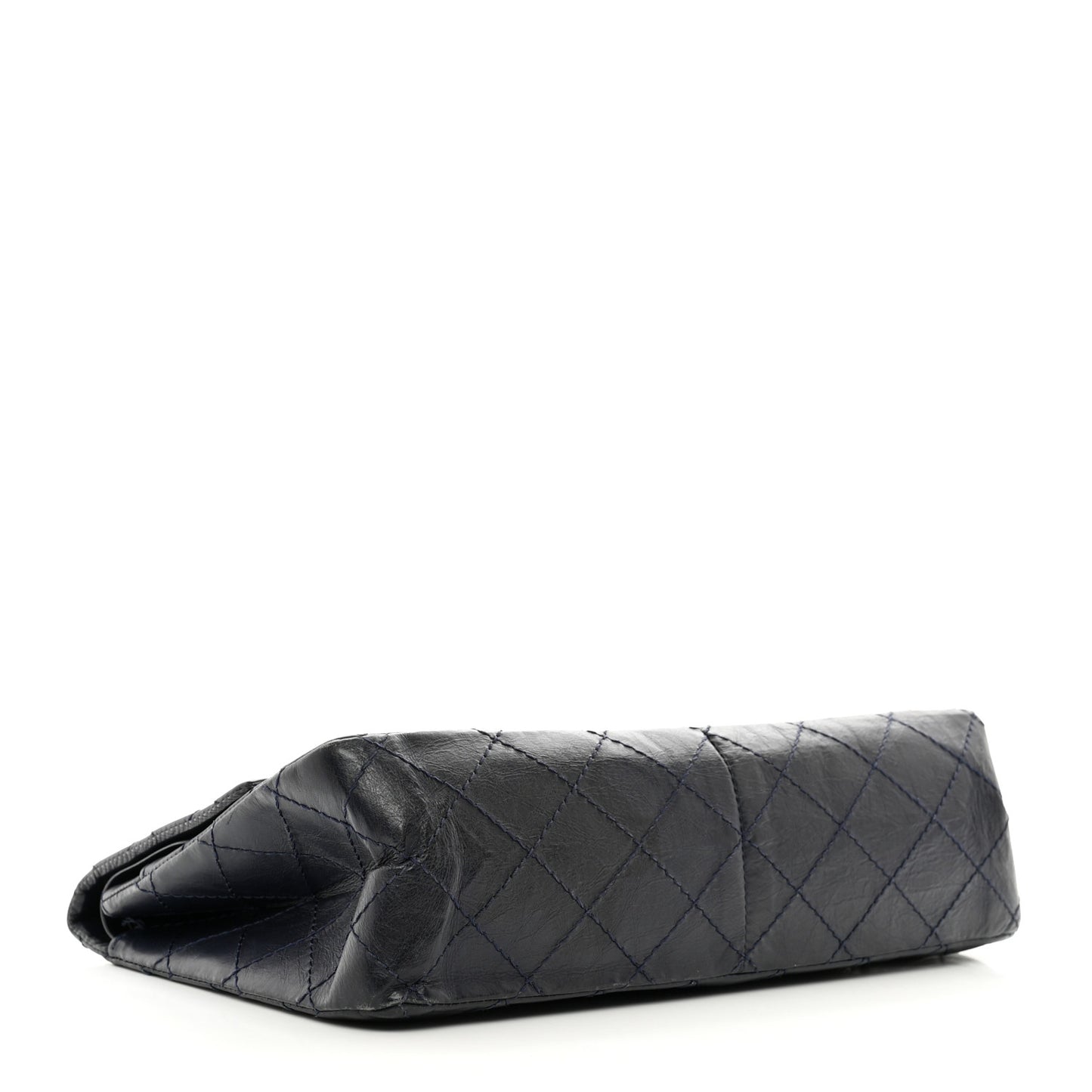 Aged Calfskin Quilted 2.55 Reissue 226 Flap Navy Blue