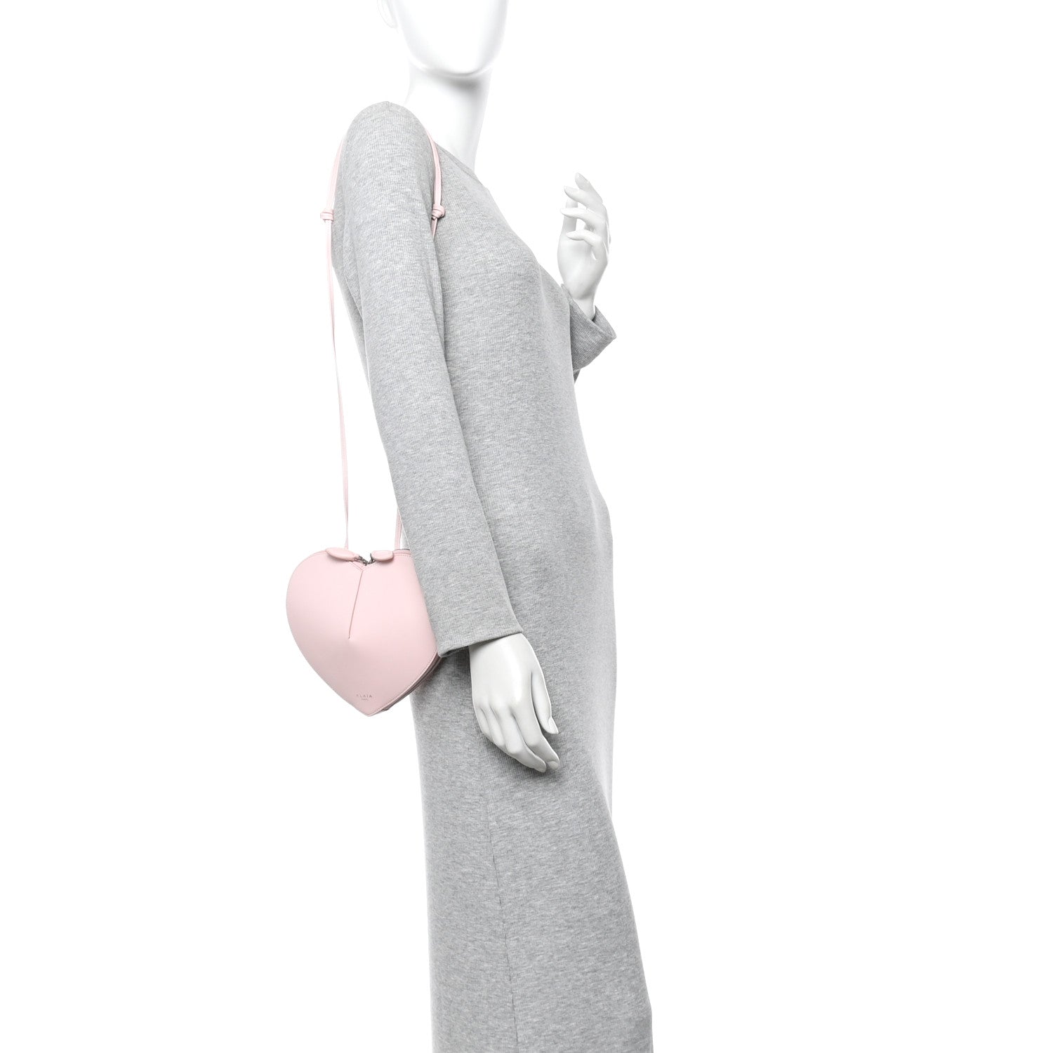 Alaia Calfskin Le Coeur Bag Pink 2 of 10