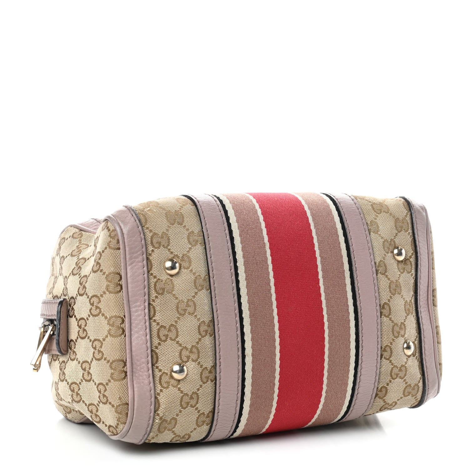 Gucci Monogram Vintage Web Small Boston Lilac 4 of 10