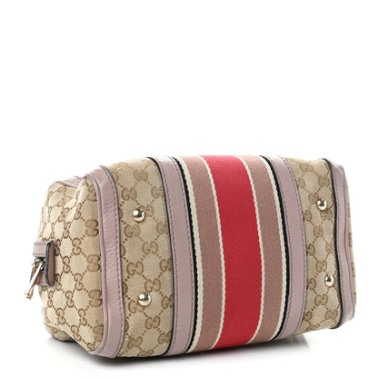 Gucci Monogram Vintage Web Small Boston Lilac 4 of 13
