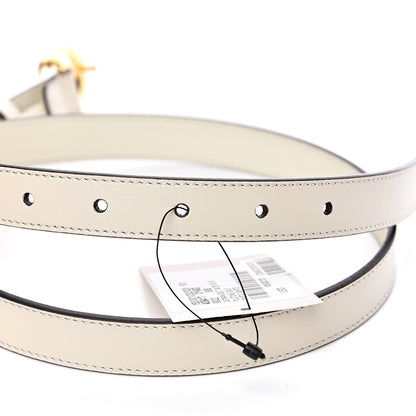 Gucci Plutone Calfskin Double G 20mm Belt 80 32 Mystic White 6 of 8