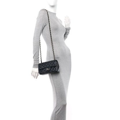 Chanel Lambskin Quilted Mini Rectangular Flap Black 2 of 12