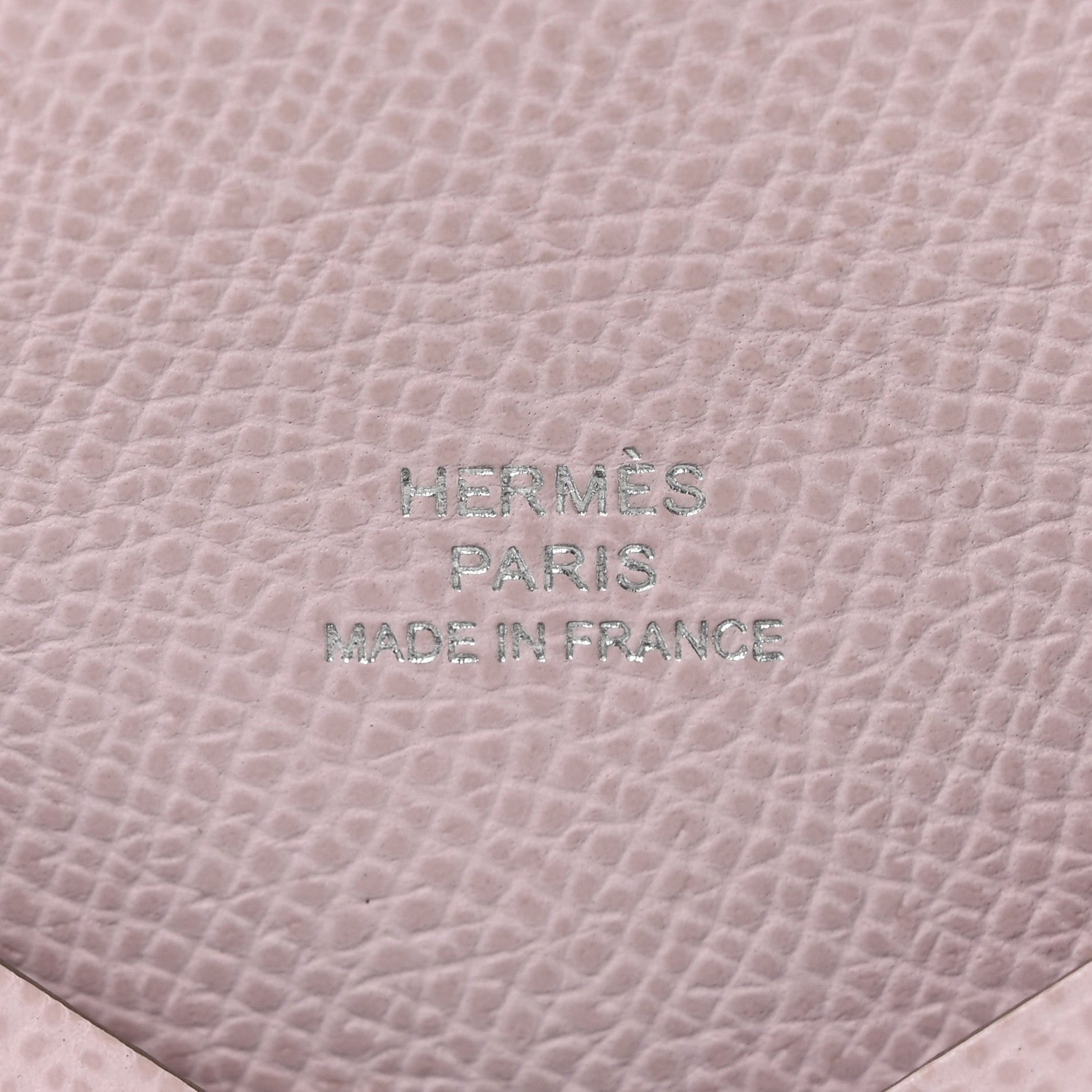 Hermes Epsom Calvi Card Case Mauve Pale 6 of 8