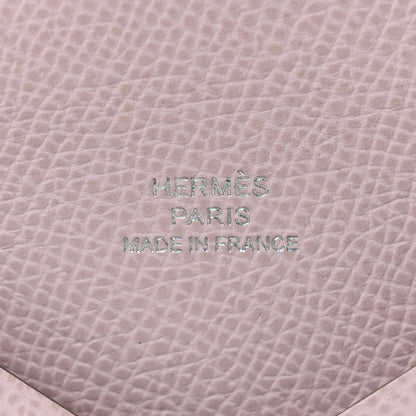 Hermes Epsom Calvi Card Case Mauve Pale 6 of 8