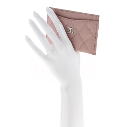 Chanel Caviar Quilted Card Holder Light Pink 2 of 9