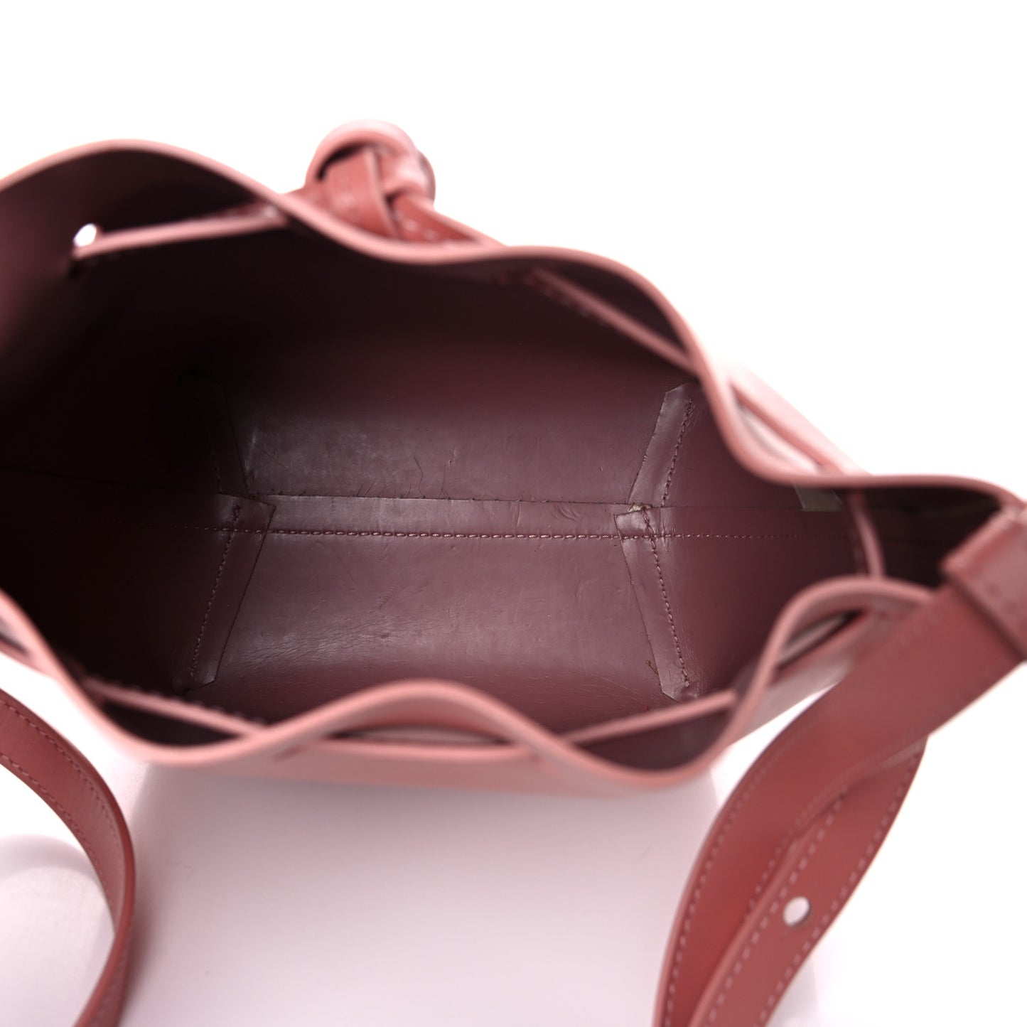 Calfskin Mini Bucket Bag Blush