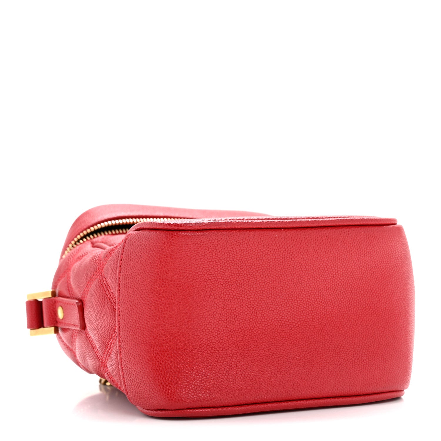 Saint Laurent Grain de Poudre Quilted 80's Vanity Bag Rouge Eros 4 of 12
