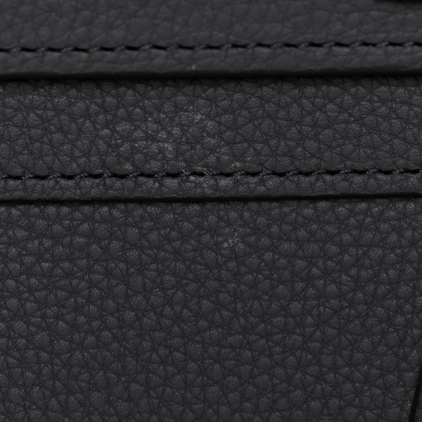 Baby Drummed Calfskin Micro Luggage Kohl