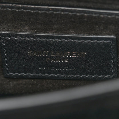 Saint Laurent Calfskin Medium Monogram Monochrome Sunset Black 7 of 15