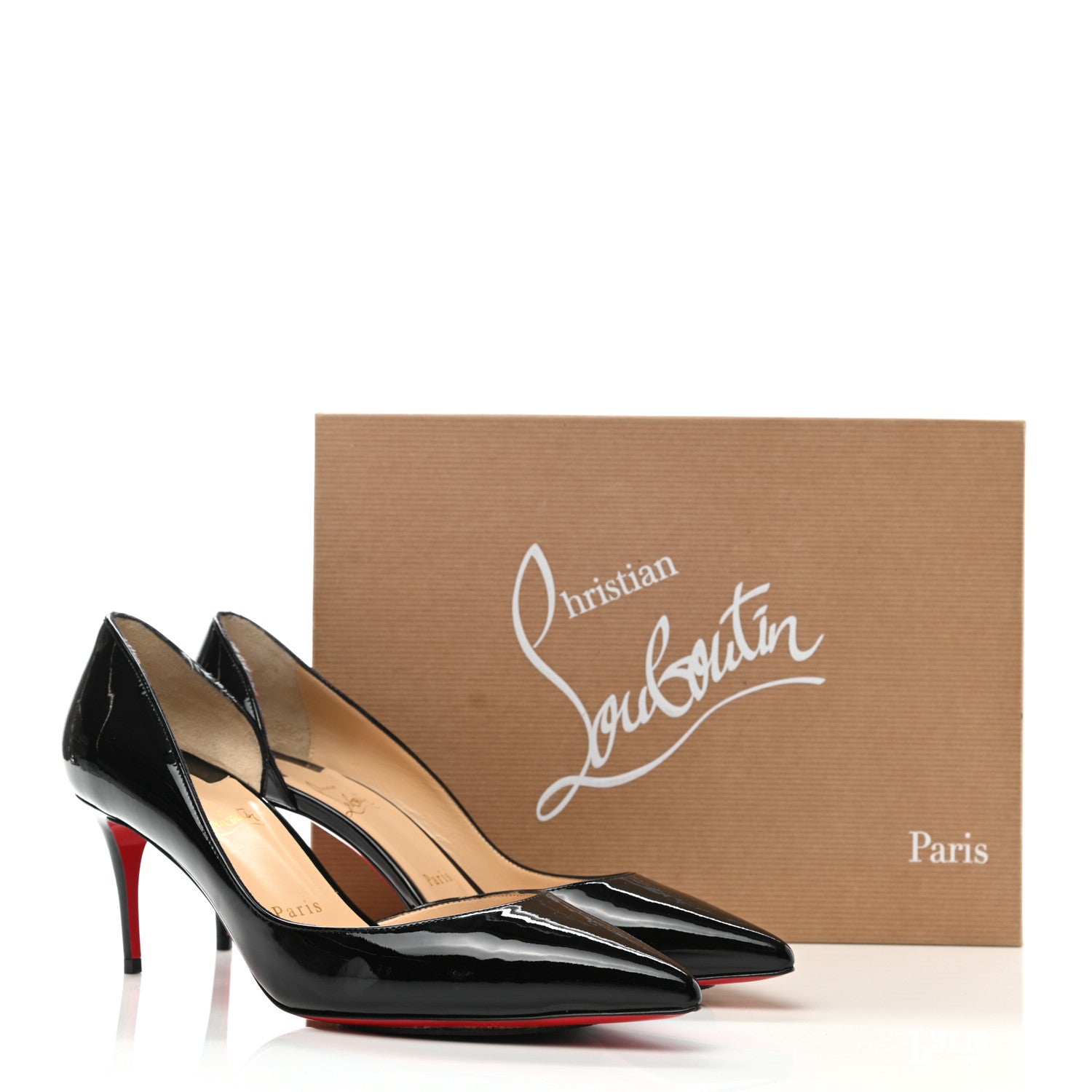 Christian Louboutin Patent Iriza 70 Pumps 38.5 Black 9 of 9