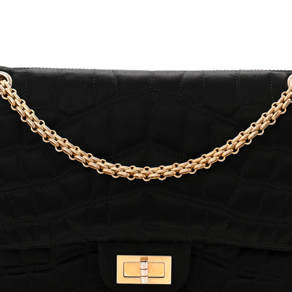 Chanel Satin Coco's Croc 2.55 Reissue 227 Flap Black 8 of 10