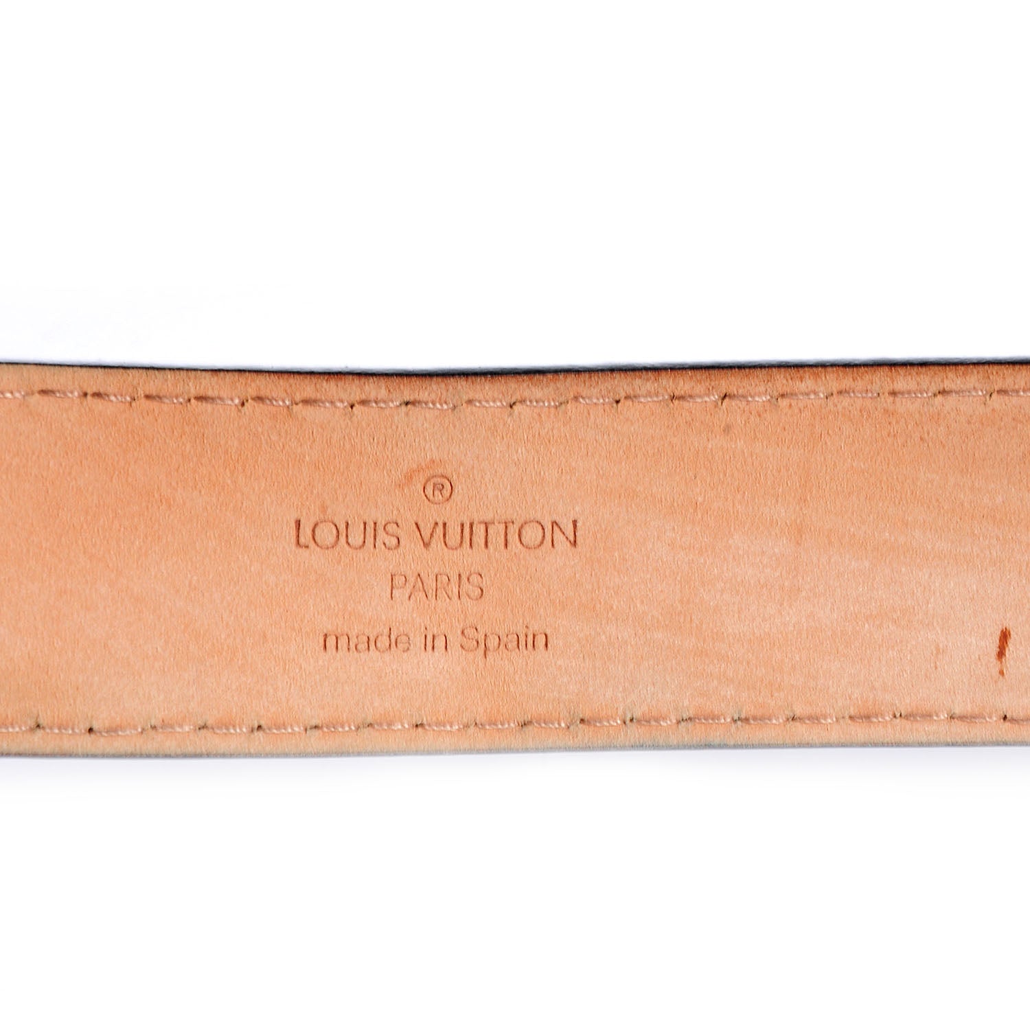 Louis Vuitton Calfskin Jeans Belt 90 36 Black 3 of 6