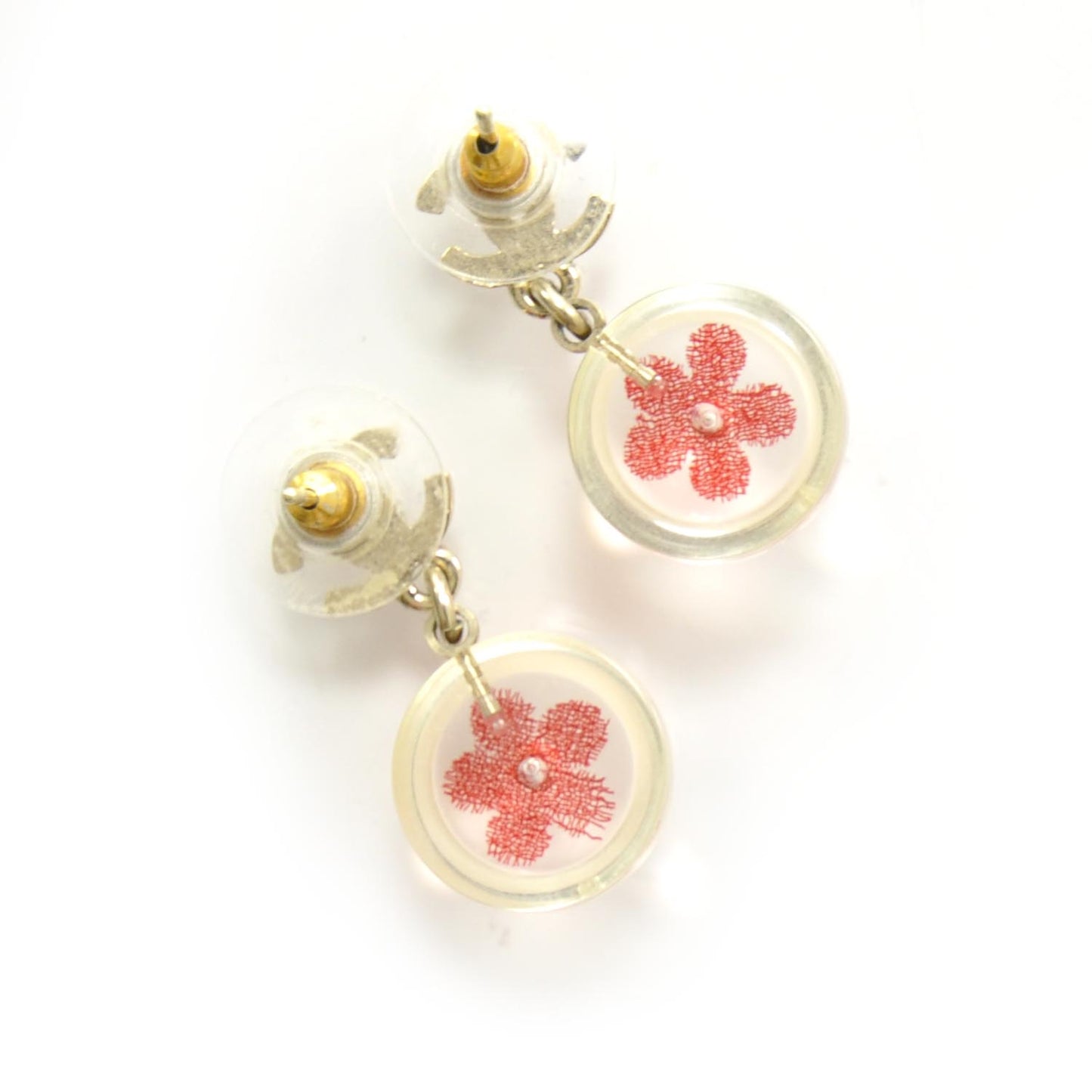 CC Camellia Flower Drop Earrings
