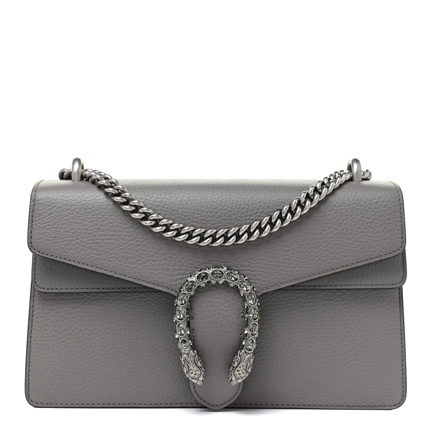 Gucci Pebbled Calfskin Small Dionysus Shoulder Bag Dusty Grey 1 of 10
