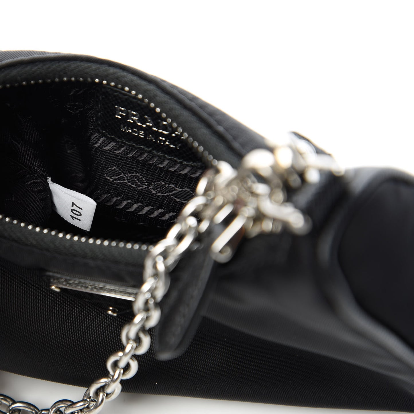 Tessuto Nylon Mini Re-Edition 2000 Shoulder Bag Black