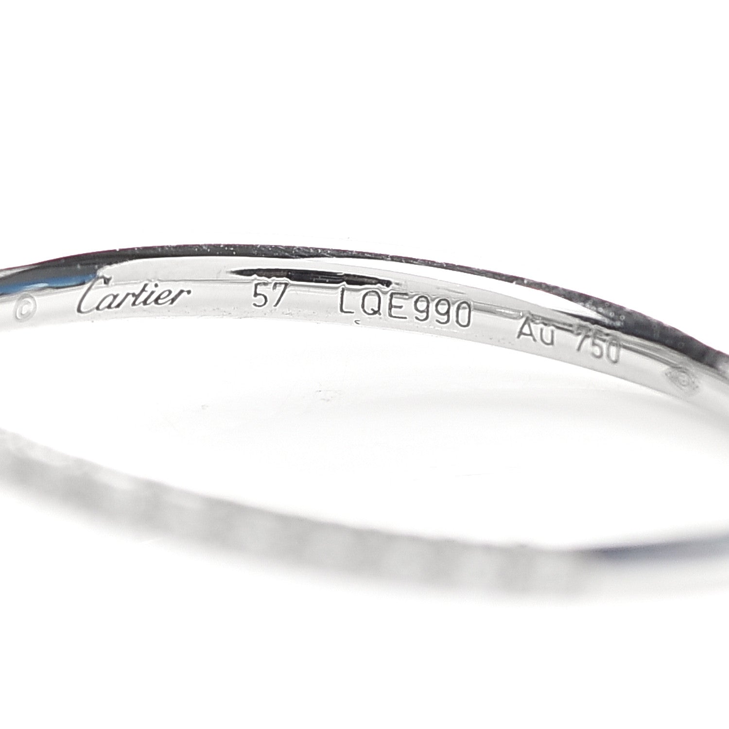 Cartier 18K White Gold Diamond Juste Un Clou Paved Ring 57 8 4 of 6