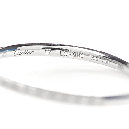 Cartier 18K White Gold Diamond Juste Un Clou Paved Ring 57 8 4 of 6