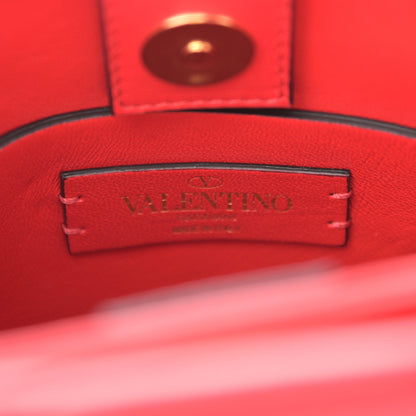 Valentino Garavani Nappa Small Roman Stud The Handle Bag Rouge Pur 6 of 13
