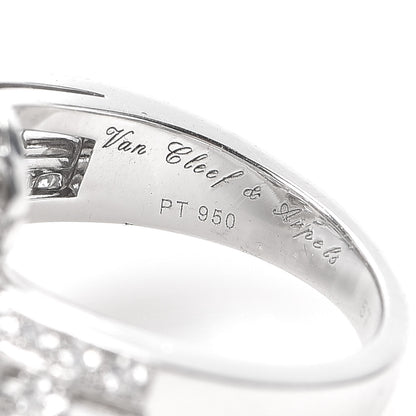 Van Cleef & Arpels Platinum Diamond Snowflake Ring 57 8 3 of 7