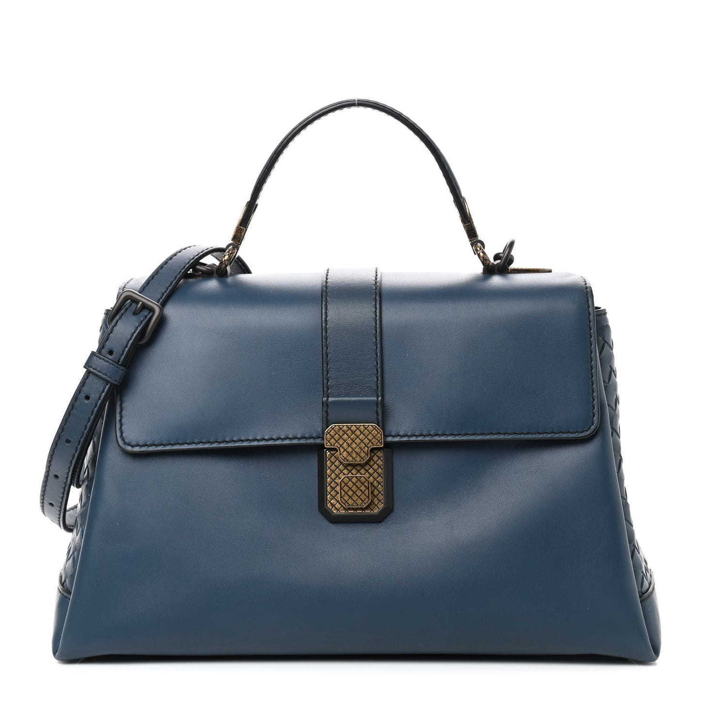 Nappa Medium Piazza Bag Denim