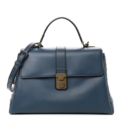 Bottega Veneta Nappa Medium Piazza Bag Denim 1 of 9