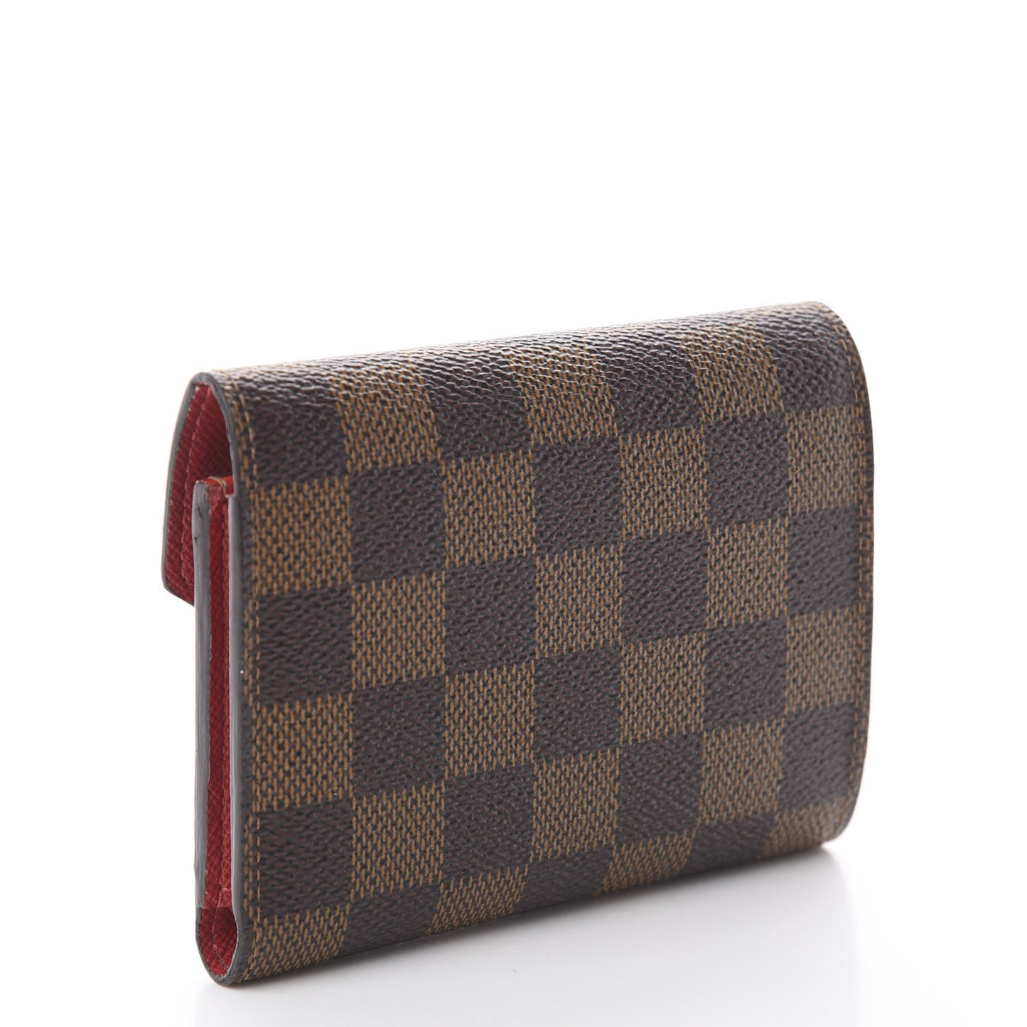 Damier Ebene Victorine Wallet Red