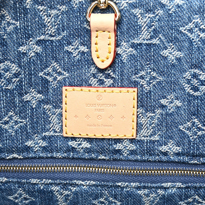 Louis Vuitton Monogram Denim Onthego MM Blue 6 of 9