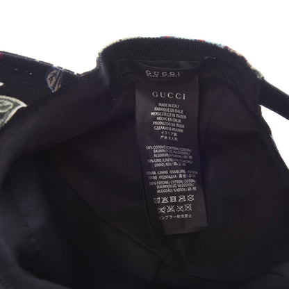 Gucci Canvas Flora Knight Baseball Hat S Black 7 of 7