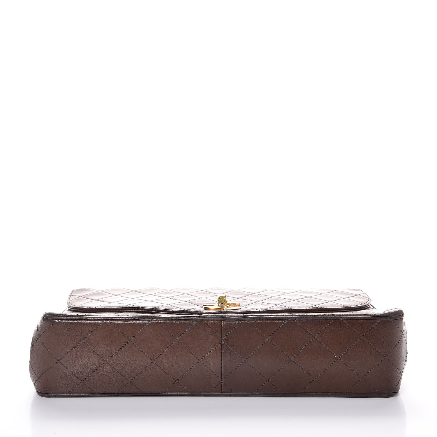 Chanel Lambskin Quilted Jumbo Single Flap Brown 5 of 17